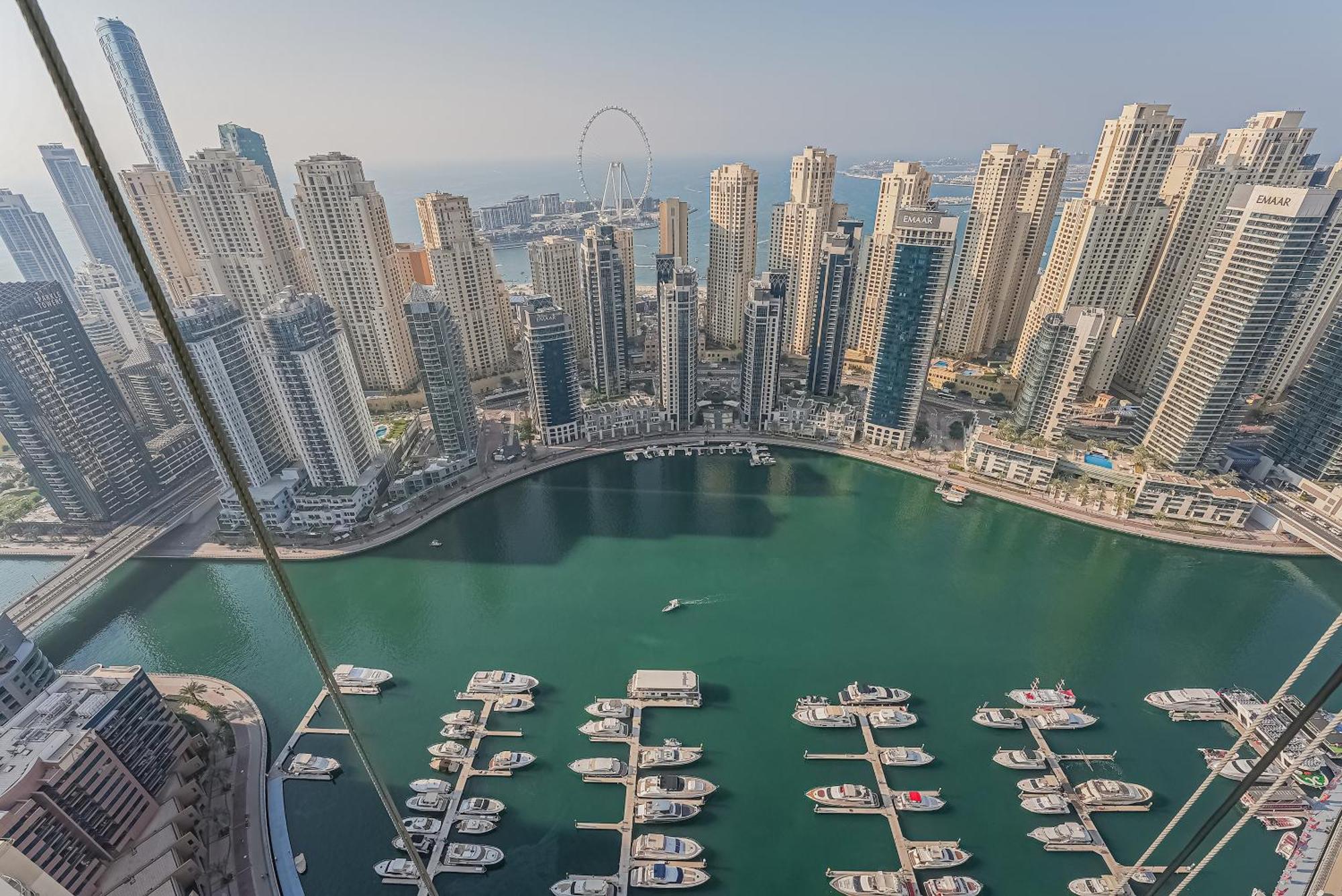 Modern 2Br High Floor Haven In Vida Dubai Marinaアパートメント エクステリア 写真