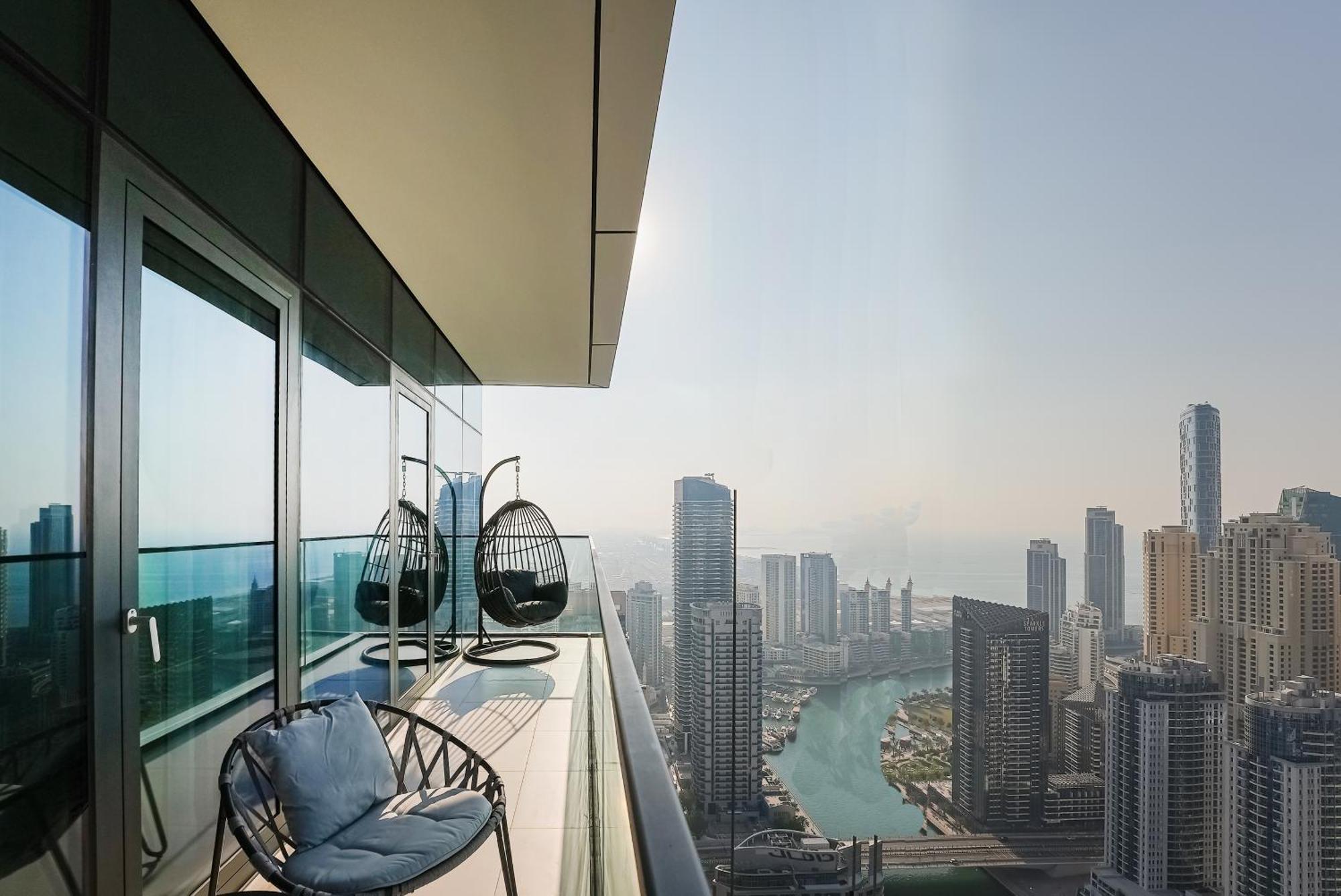 Modern 2Br High Floor Haven In Vida Dubai Marinaアパートメント エクステリア 写真