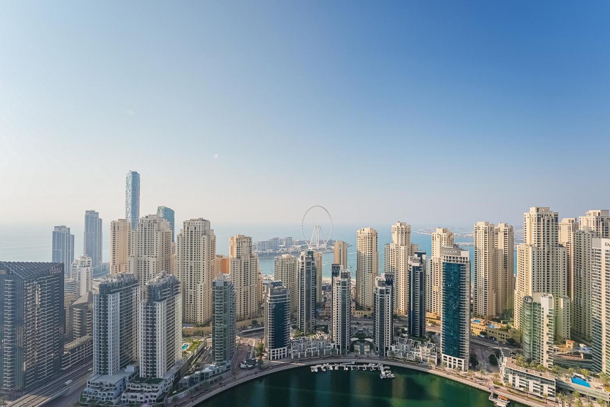 Modern 2Br High Floor Haven In Vida Dubai Marinaアパートメント エクステリア 写真