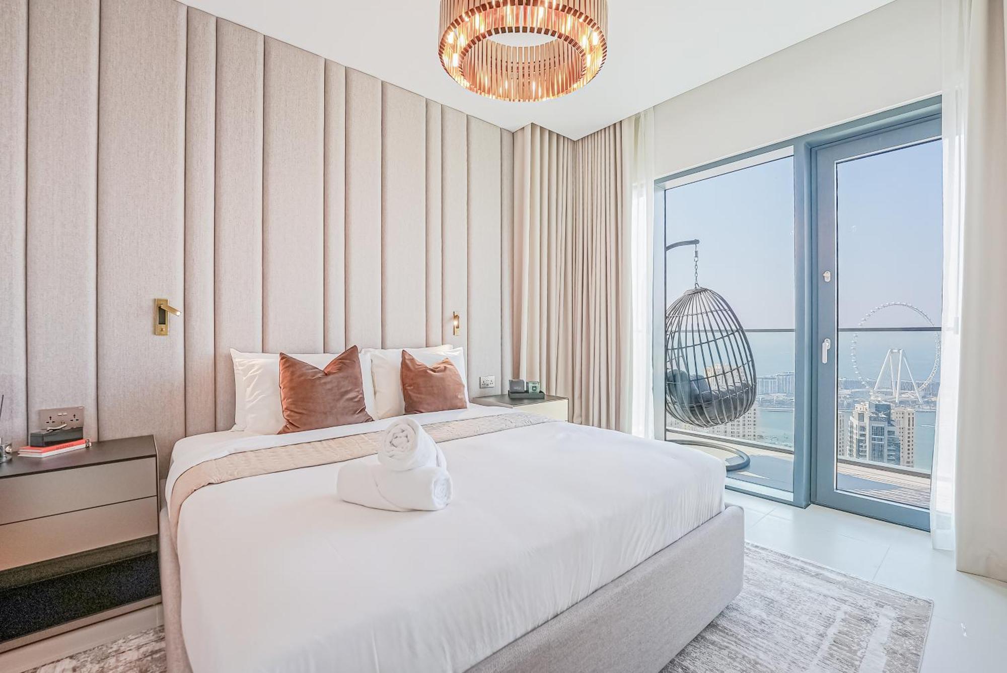 Modern 2Br High Floor Haven In Vida Dubai Marinaアパートメント エクステリア 写真